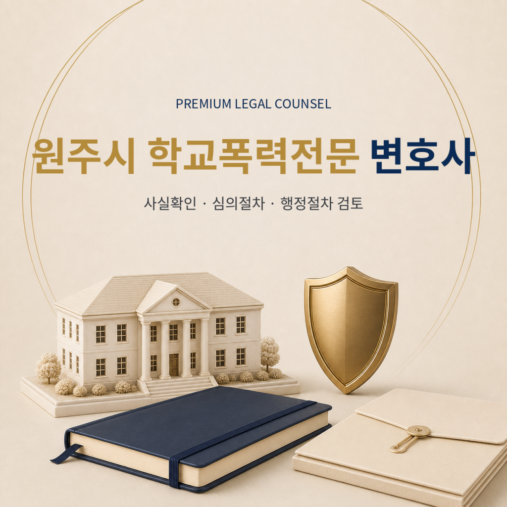 원주시 학교폭력전문 변호사