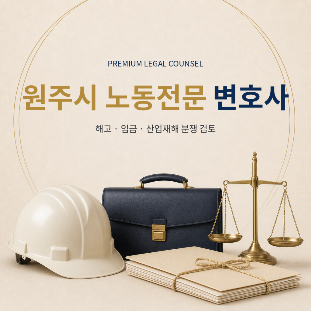 원주시 노동전문 변호사
